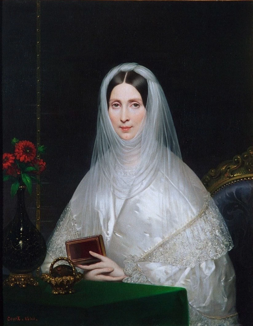Joseph Désiré Court - Donna vestita di bianco